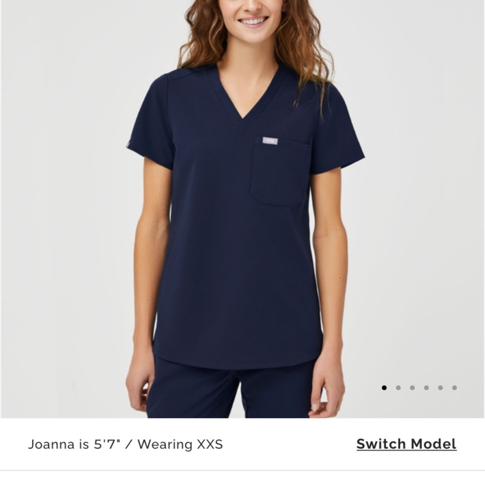 Catarina one pocket figs top navy- XL